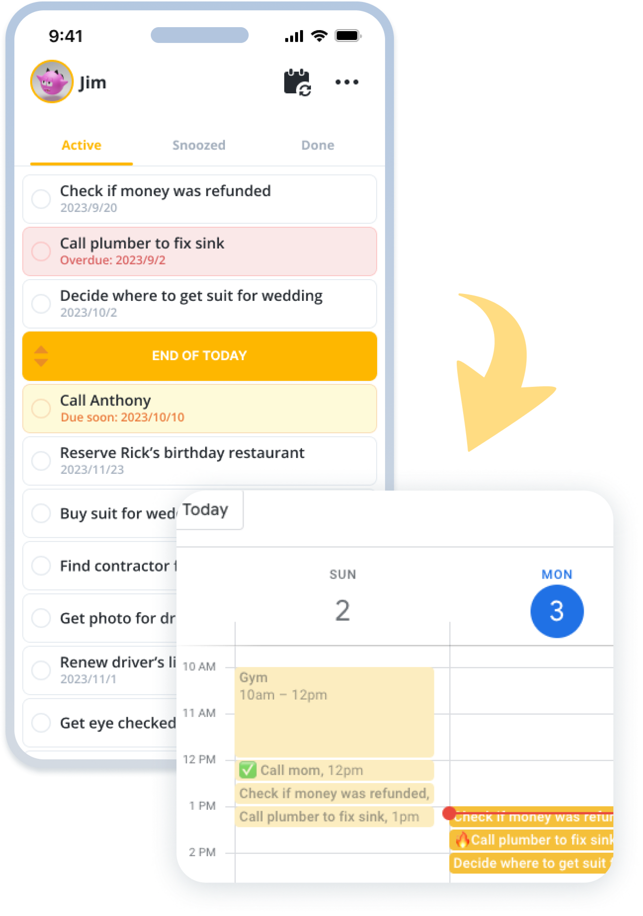 TipTask to Calendar Sync